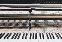 Piano white inside